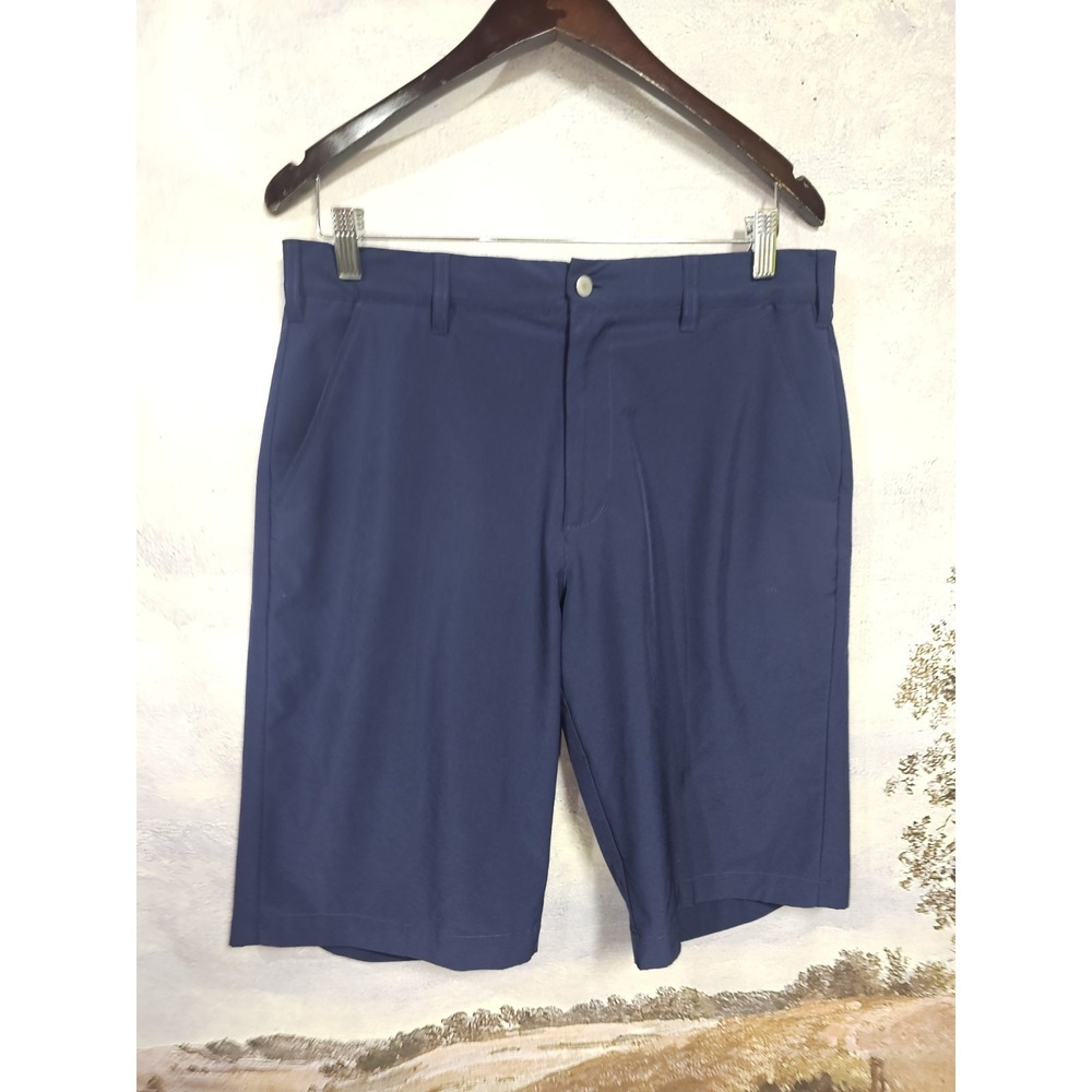 TGW Mens Flat Front Stretch Waist Performance 7" Sz 32 Golf Shorts